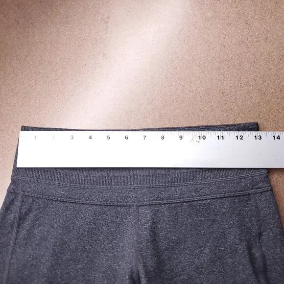 Prana Yoga Pants Women S Charcoal Gray Heather Wide Leg Flare Athleisure Casual - Picture 6 of 12